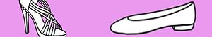 Schoenen voor vrouwen kleurplaten